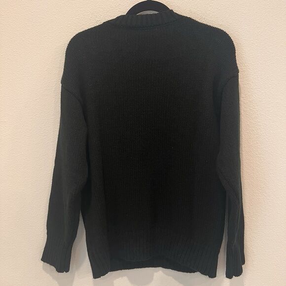 English Factory Women’s Crochet Motif Sweater Sz M Granny Core Preppy Academia - Picture 6 of 9